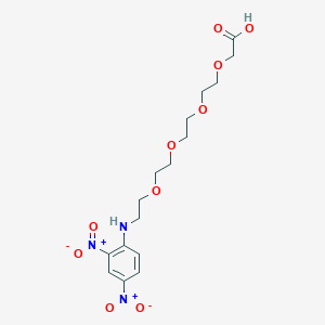 molecular formula C16H23N3O10 B8114744 DNP-PEG4-CH2 acid 