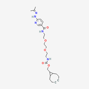 molecular formula C26H37N5O5 B8114789 HyNic PEG2 BCN 