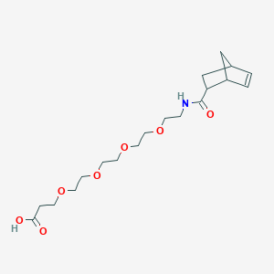 molecular formula C19H31NO7 B8114916 1-(Bicyclo[2.2.1]hept-5-en-2-yl)-1-oxo-5,8,11,14-tetraoxa-2-azaheptadecan-17-oic acid 