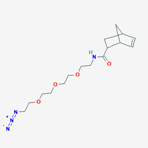 molecular formula C16H26N4O4 B8114942 Norbornene-PEG4 azide 