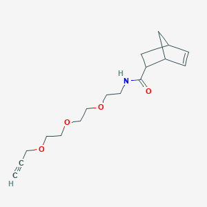 molecular formula C17H25NO4 B8114957 Norbornene-PEG3 Propargyl 