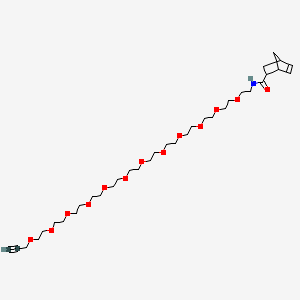 molecular formula C35H61NO13 B8114966 Norbornene-PEG12 Propargyl 