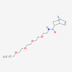 molecular formula C19H29NO5 B8115001 Norbornene-PEG4 Propargyl 