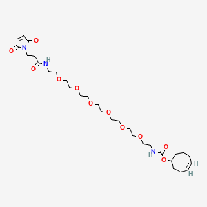 molecular formula C30H49N3O11 B8115147 TCO-PEG6-amido maleimide 