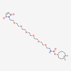 molecular formula C27H44N2O10 B8115192 TCO-PEG6-maleimide 
