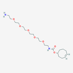 molecular formula C21H40N2O7 B8115222 TCO-PEG5-amine 
