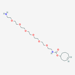molecular formula C23H44N2O8 B8115227 TCO-PEG6-amine 