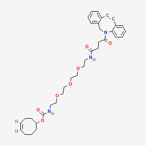 molecular formula C36H45N3O7 B8115276 Tco-peg3-dbco 