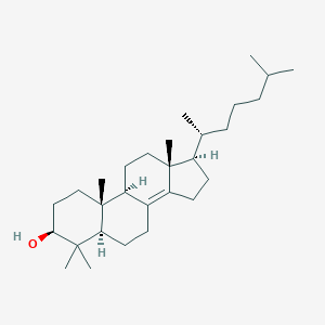 molecular formula C29H50O B081155 Cholest-8(14)-en-3-ol, 4,4-dimethyl-, (3beta,5alpha)- CAS No. 14772-51-1