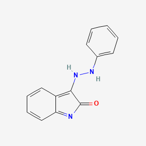 molecular formula C14H11N3O B8115510 3-(2-phenylhydrazinyl)indol-2-one 
