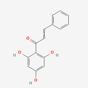 molecular formula C15H12O4 B8115558 3-Phenyl-1-(2,4,6-trihydroxyphenyl)prop-2-en-1-one 