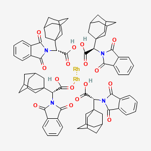 molecular formula C80H84N4O16Rh2 B8115596 (2R)-2-(1-adamantyl)-2-(1,3-dioxoisoindol-2-yl)acetic acid;rhodium 