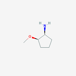 molecular formula C6H13NO B8115682 rel-(1R,2S)-2-methoxycyclopentan-1-amine 