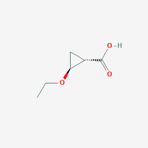 molecular formula C6H10O3 B8115749 trans-2-ethoxycyclopropanecarboxylic acid 
