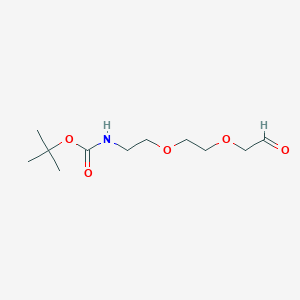 molecular formula C11H21NO5 B8115834 Ald-CH2-PEG2-NHBoc 
