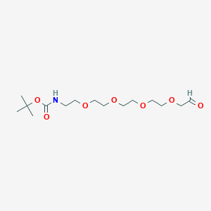 molecular formula C15H29NO7 B8115841 BocNH-PEG4-CH2CHO 