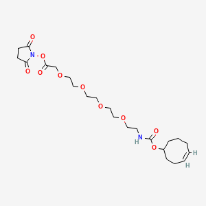 molecular formula C23H36N2O10 B8115878 TCO-PEG4-CH2 NHS ester 