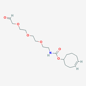 molecular formula C17H29NO6 B8115892 TCO-PEG3-CH2-aldehyde 
