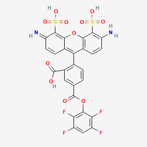 molecular formula C27H14F4N2O11S2 B8116037 APDye 488 TFP ester 