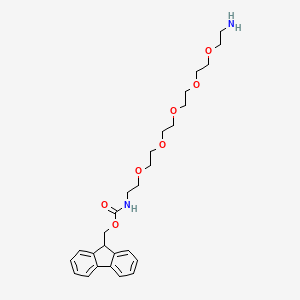 molecular formula C27H38N2O7 B8116094 Fmoc-NH-PEG5-C2-NH2 