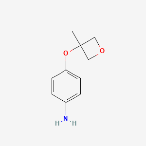 molecular formula C10H13NO2 B8116444 4-((3-Methyloxetan-3-yl)oxy)aniline 