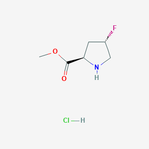 B8117143 Methyl (2R,4S)-4-fluoropyrrolidine-2-carboxylate hydrochloride CAS No. 131176-03-9