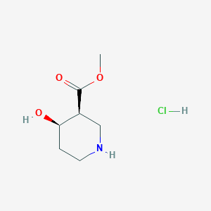 molecular formula C7H14ClNO3 B8117415 methyl (3S,4R)-4-hydroxypiperidine-3-carboxylate hydrochloride 