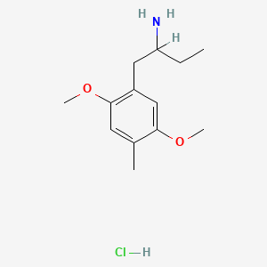 molecular formula C13H22ClNO2 B8117436 1-(2,5-Dimethoxy-4-methylphenyl)butan-2-amine hydrochloride CAS No. 54690-19-6
