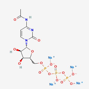 molecular formula C11H14N3Na4O15P3 B8117531 N4-Acetylcytidine triphosphate sodium 
