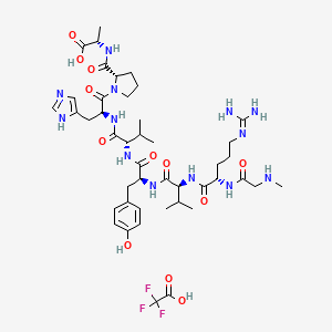 molecular formula C44H66F3N13O12 B8117582 Saralasin TFA 