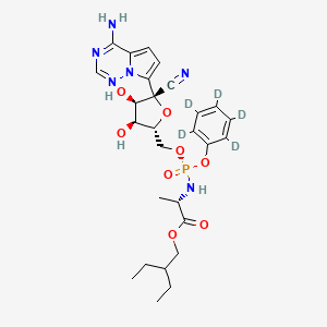 molecular formula C27H35N6O8P B8117595 Remdesivir-D5 