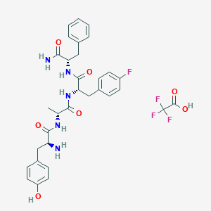 molecular formula C32H35F4N5O7 B8117600 Frakefamide TFA 