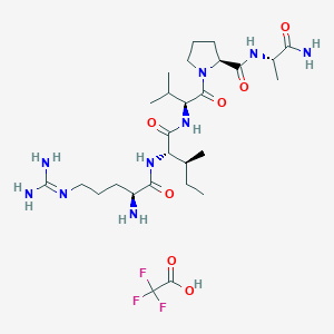 molecular formula C27H48F3N9O7 B8117610 Dusquetide TFA 