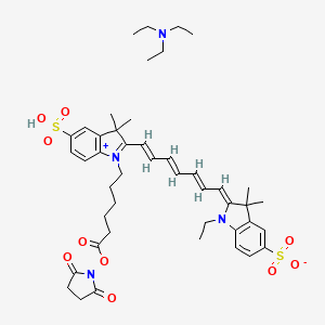 molecular formula C45H60N4O10S2 B8117623 CY7-SE (triethylamine) 