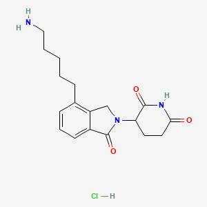 molecular formula C18H24ClN3O3 B8117642 Lenalidomide-C5-NH2 hydrochloride 