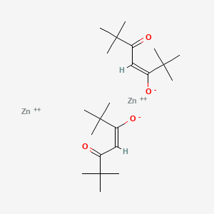 molecular formula C22H38O4Zn2+2 B8117800 BIS(2,2,6,6-TETRAMETHYL-3,5-HEPTANEDIONATO)ZINC 