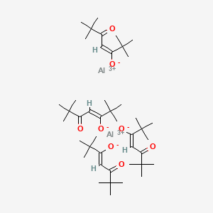 molecular formula C44H76Al2O8+2 B8117828 Tris(2,2,6,6-tetramethyl-3,5-heptanedionato)aluminum 