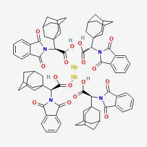 molecular formula C80H84N4O16Rh2 B8117858 (2S)-2-(1-adamantyl)-2-(1,3-dioxoisoindol-2-yl)acetic acid;rhodium 