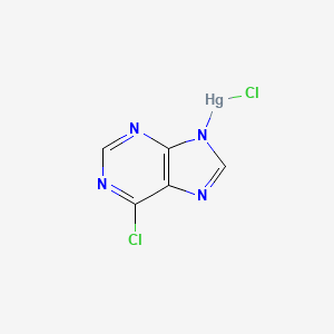 molecular formula C5H2Cl2HgN4 B8117986 chloro-(6-chloropurin-9-yl)mercury 