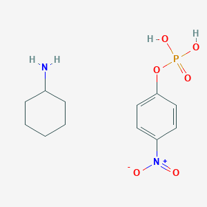 molecular formula C12H19N2O6P B8118077 cyclohexanamine;(4-nitrophenyl) dihydrogen phosphate 