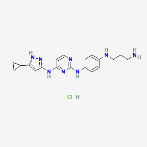 molecular formula C19H25ClN8 B8118221 VEGFR-2-IN-5 hydrochloride 