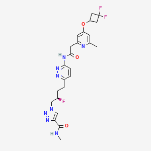 molecular formula C24H27F3N8O3 B8118264 IPN60090 