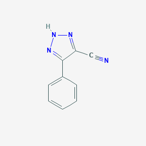 molecular formula C9H6N4 B081186 5-Phenyl-3H-[1,2,3]triazole-4-carbonitrile CAS No. 14677-11-3