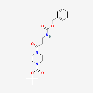 molecular formula C20H29N3O5 B8118839 tert-Butyl 4-(3-{[(benzyloxy)carbonyl]amino}propanoyl)piperazine-1-carboxylate 