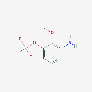 molecular formula C8H8F3NO2 B8118886 2-Methoxy-3-(trifluoromethoxy)aniline 
