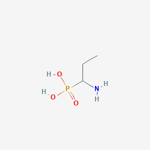 molecular formula C3H10NO3P B081190 1-Aminopropylphosphonic acid CAS No. 14047-23-5