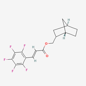 molecular formula C17H15F5O2 B8119759 Norbornylmethylpentafluorocinnamate 