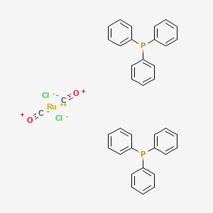 molecular formula C38H30Cl2O2P2Ru B8119760 Dicarbonyldichlorobis(triphenylphosphine)ruthenium 