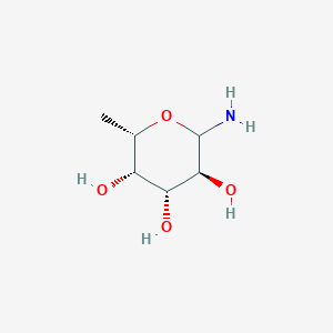 molecular formula C6H13NO4 B8119791 beta-L-Fucopyranosylamine 