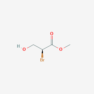 molecular formula C4H7BrO3 B8119921 Methyl (S)-2-bromo-3-hydroxypropanoate 